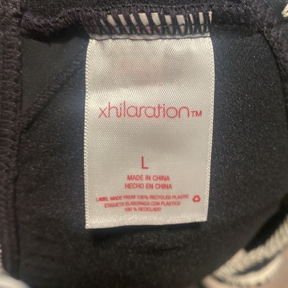 𝅺5/$20 Xhiliration black and white Crochet Bikini Top - Picture 4 of 5